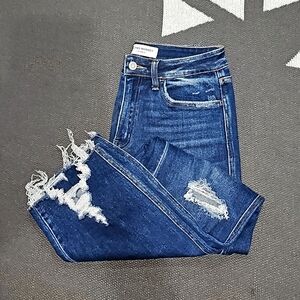 NWOT High Rise Cropped Straight Jean